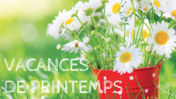 Programme des Vacances de Printemps